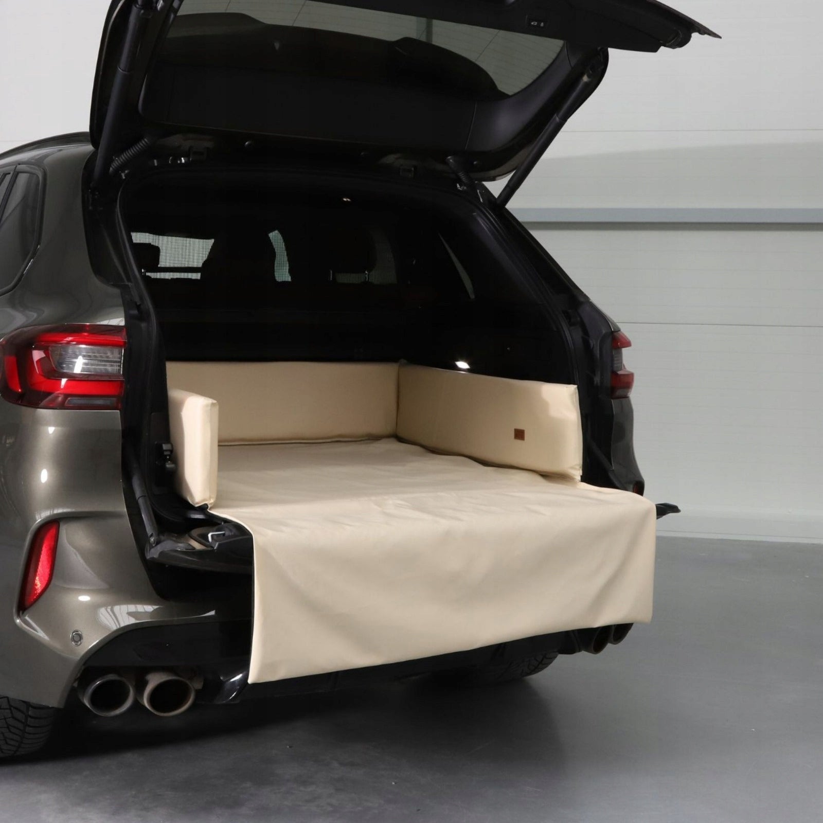 Dog mat for car BED FOR TRUNK bed ECOSKIN 110x90 L Color gray