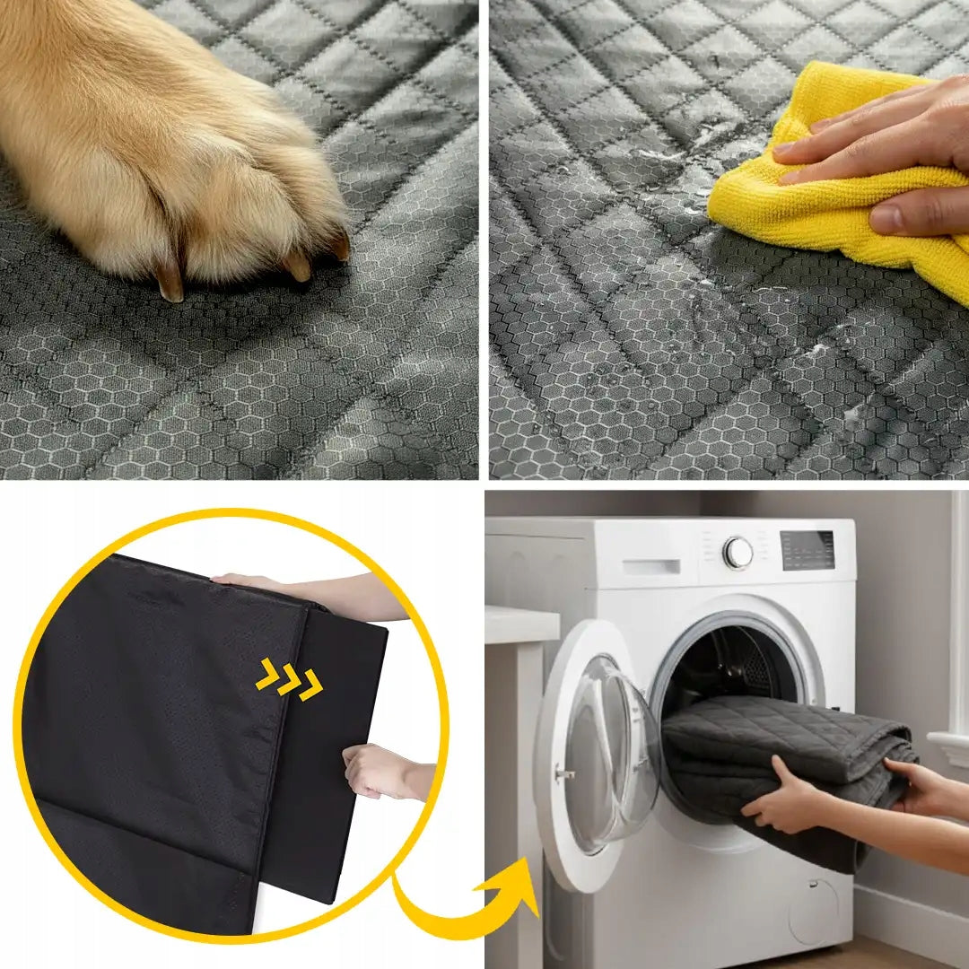 Dog mat for car STIFFENED RIGID BOTTOM folding for 23 cover Main material fabric