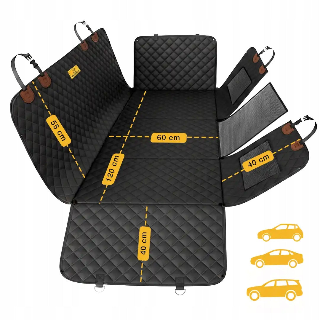 Dog mat for car STIFFENED RIGID BOTTOM folding for 23 cover Product height 55 cm