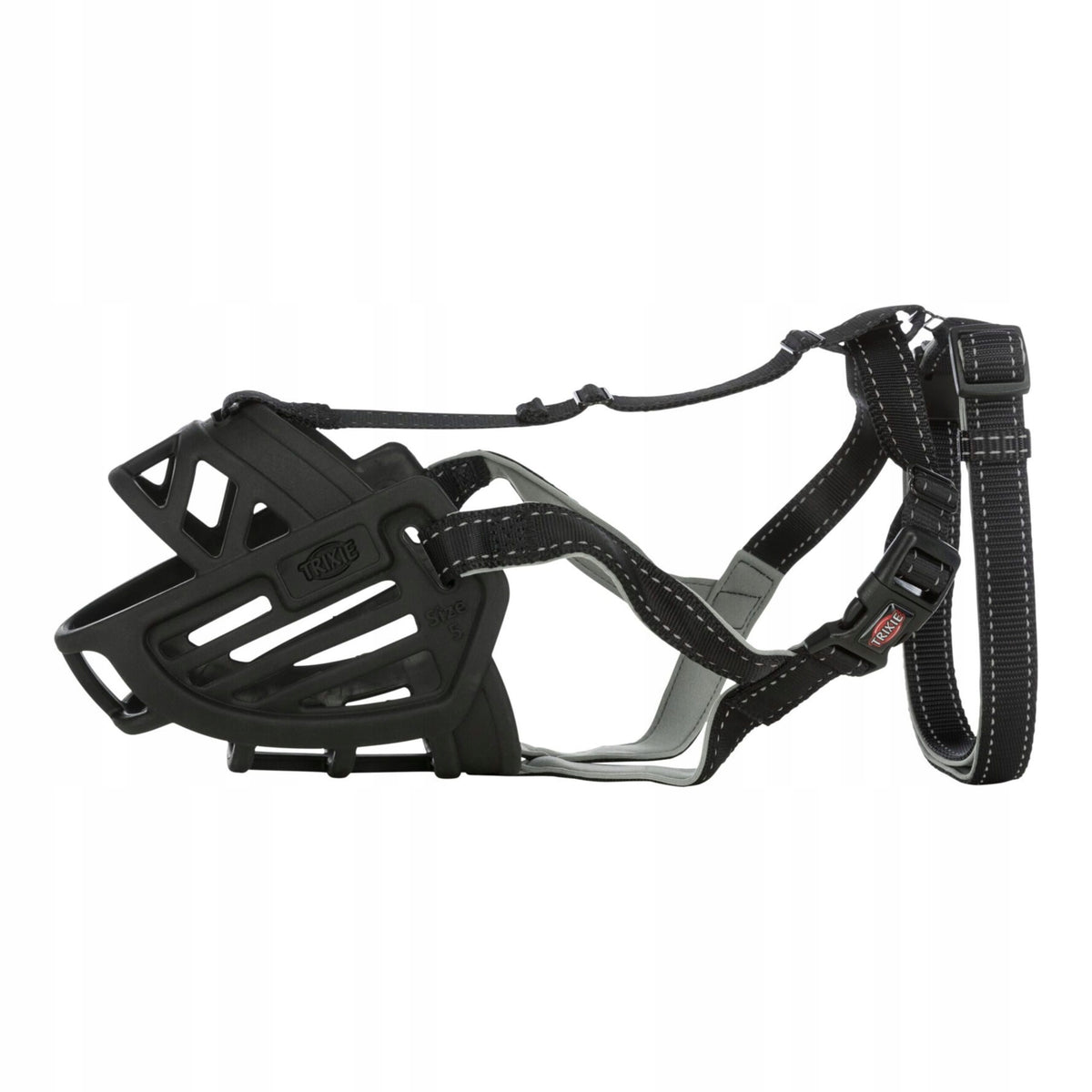Dog muzzle Muzzle Flex silicone adjustment L muzzle length 31 cm