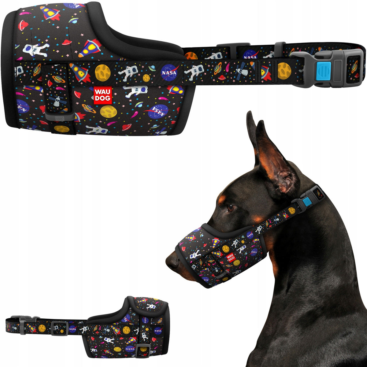 Dog muzzle, NASA, size M, 19-26 cm