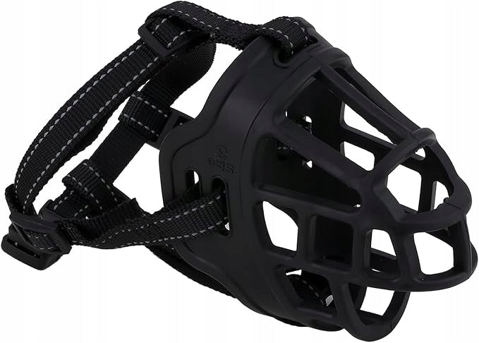 Dog muzzle Rubber Elastic Physiological Adjustable Size XL 5