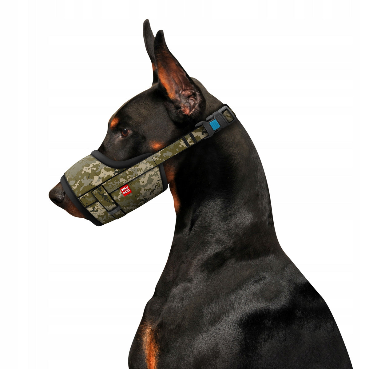 Dog muzzle WAUDOG Nylon, Military pattern, size S, 14-20 cm Packaging status original