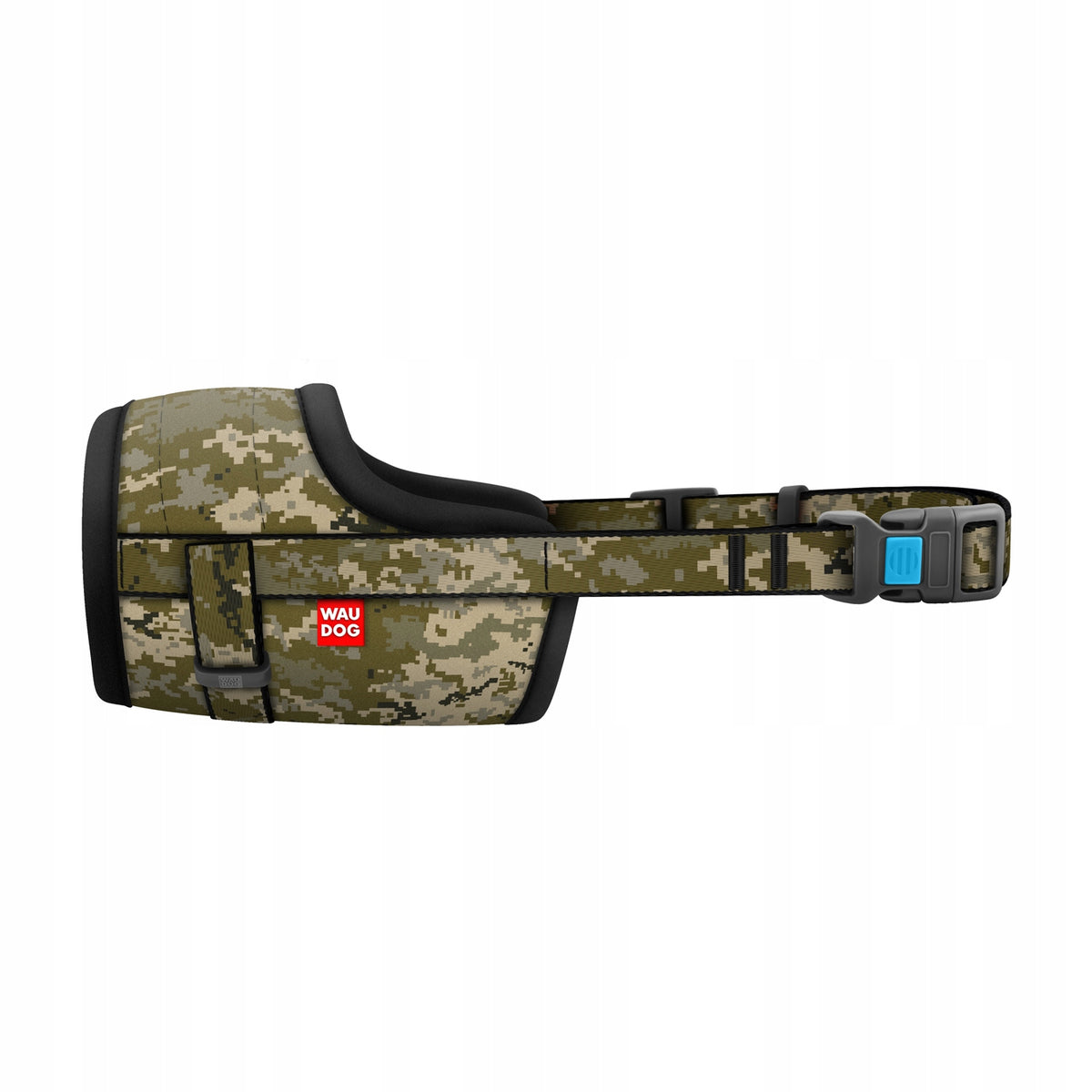 Dog muzzle WAUDOG Nylon, Military pattern, size S, 14-20 cm
