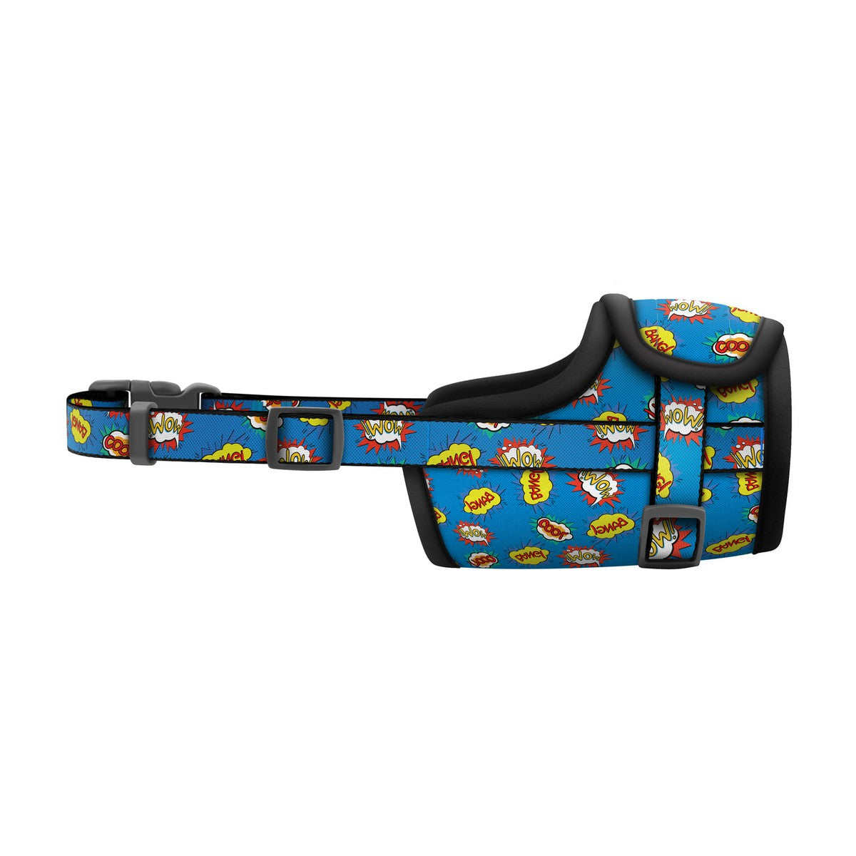 Dog muzzle, WOW drawing, comfortable, bright, size XL, 35-43 cm Packaging status original