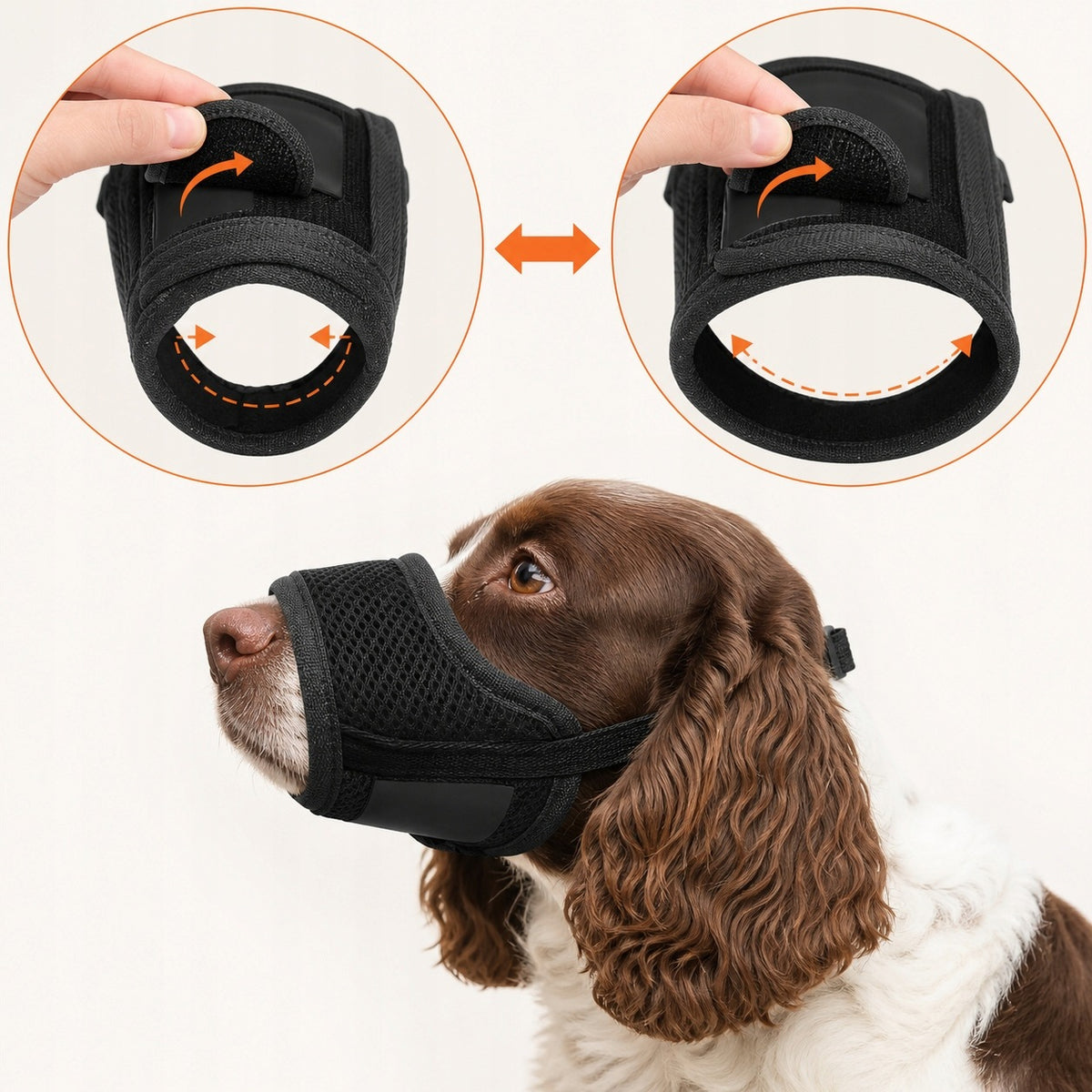 Dog muzzle adjustable mesh breathable soft XXL Manufacturer code 8594228321976