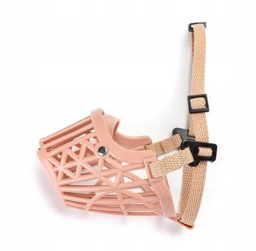 Dog muzzle breathable adjustable with eco-friendly mesh M