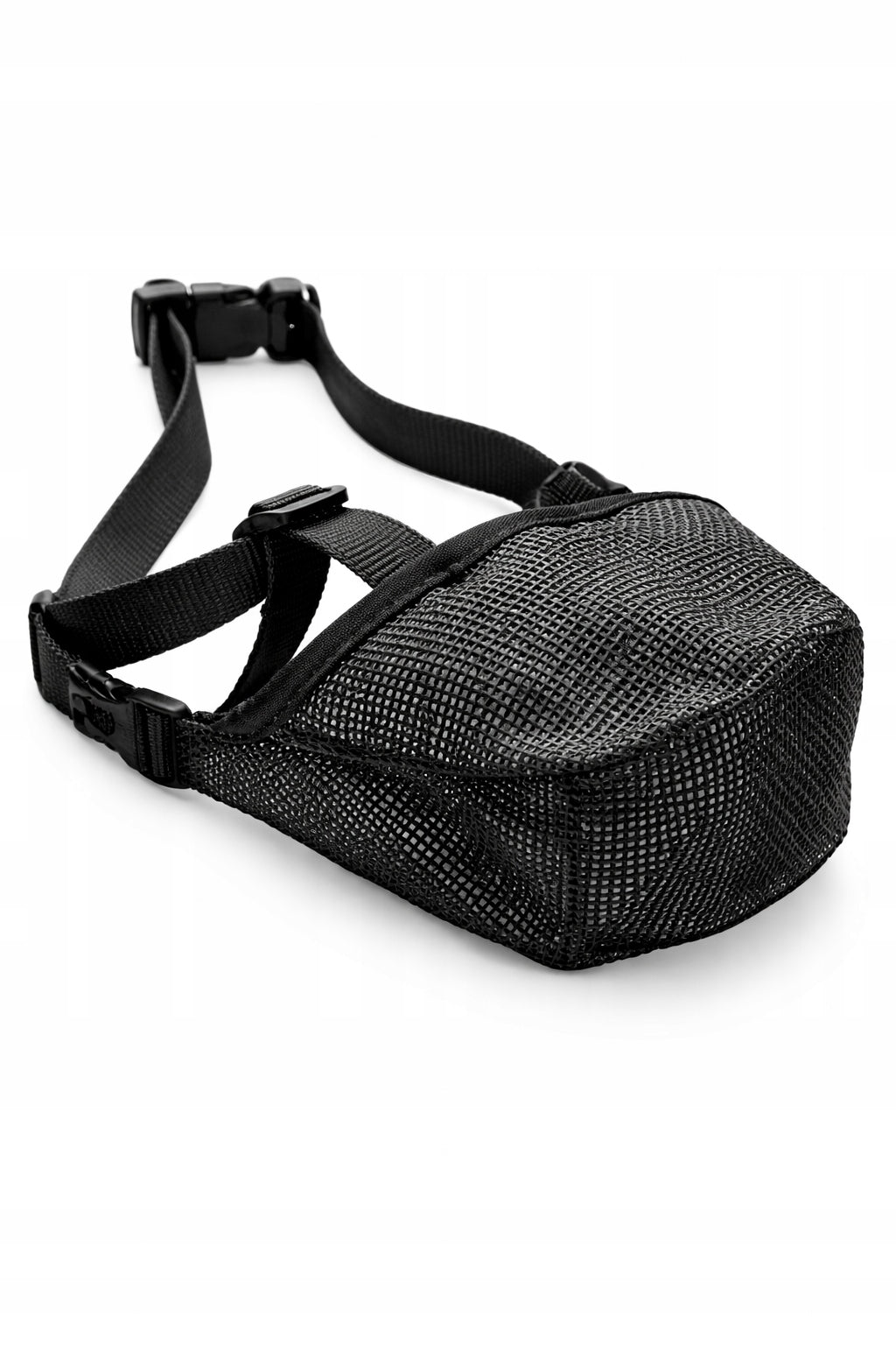 Dog muzzle material breathable adjustable black