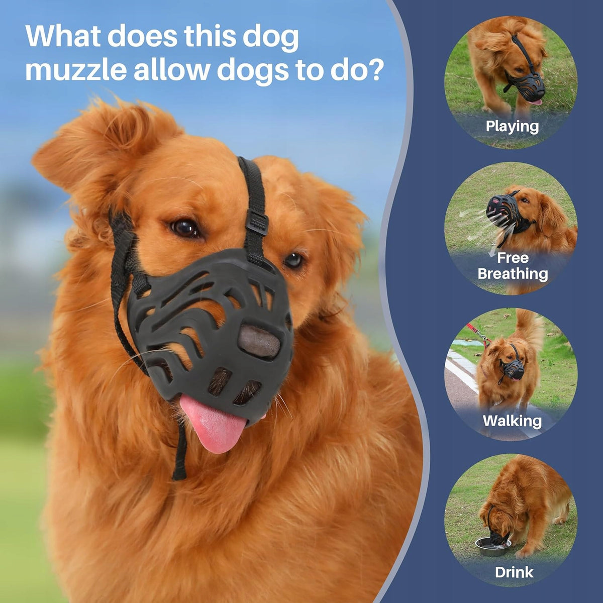 Dog muzzle, soft silicone muzzle against barking and chewing Manufacturer code tryjd6jrsr5t6hjsrt
