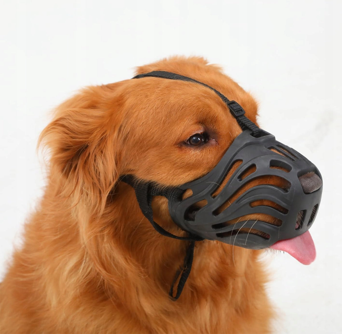 Dog muzzle, soft silicone muzzle against barking and chewing