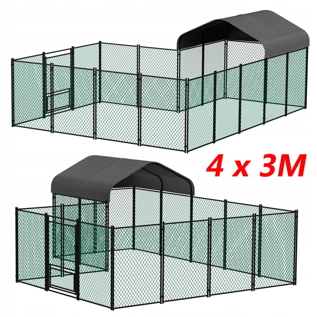 Dog playpen 4x3m galvanized tube WHOLE Poland