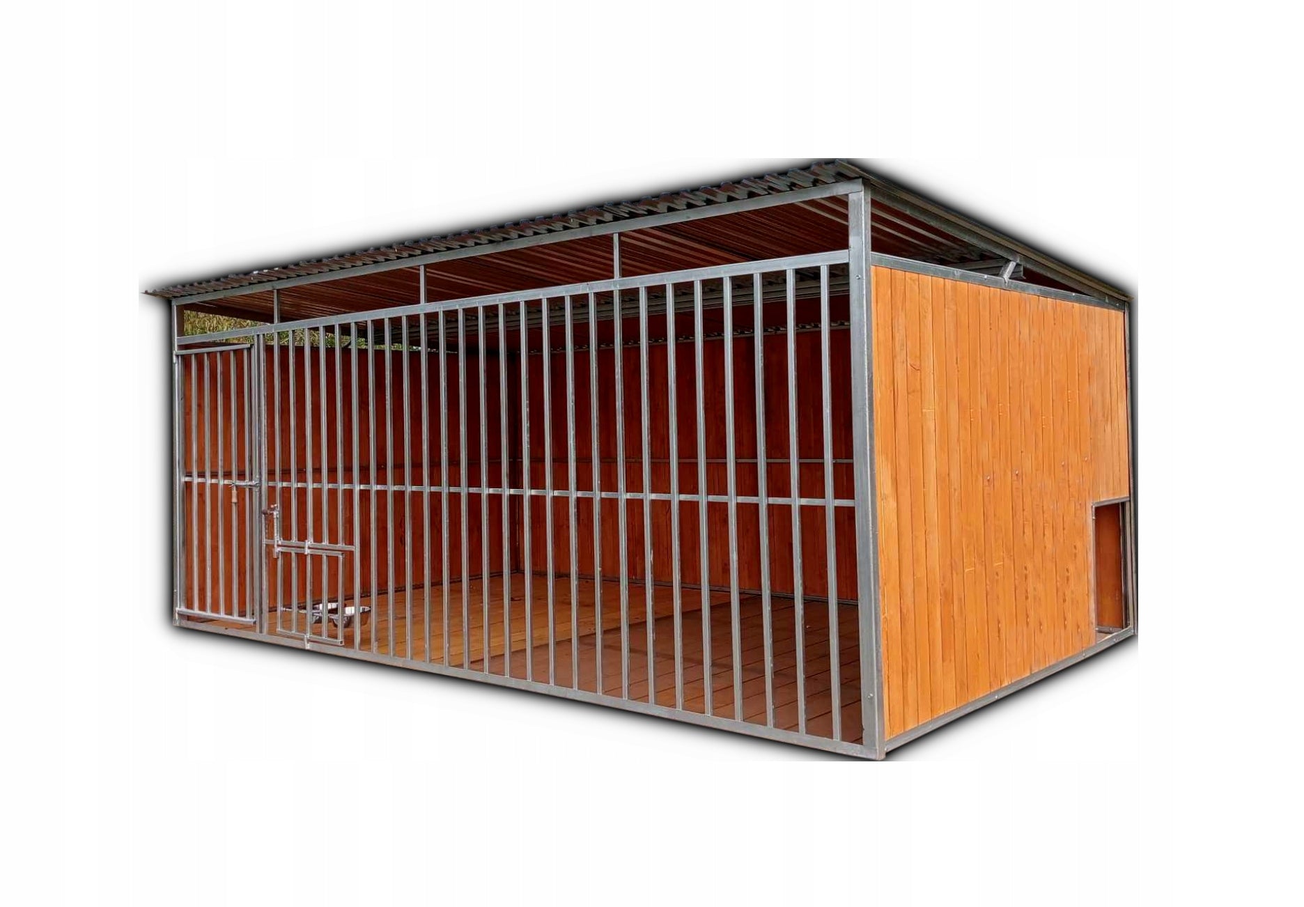 Dog playpen NERO 4x3 playpens whole profile, walls wood