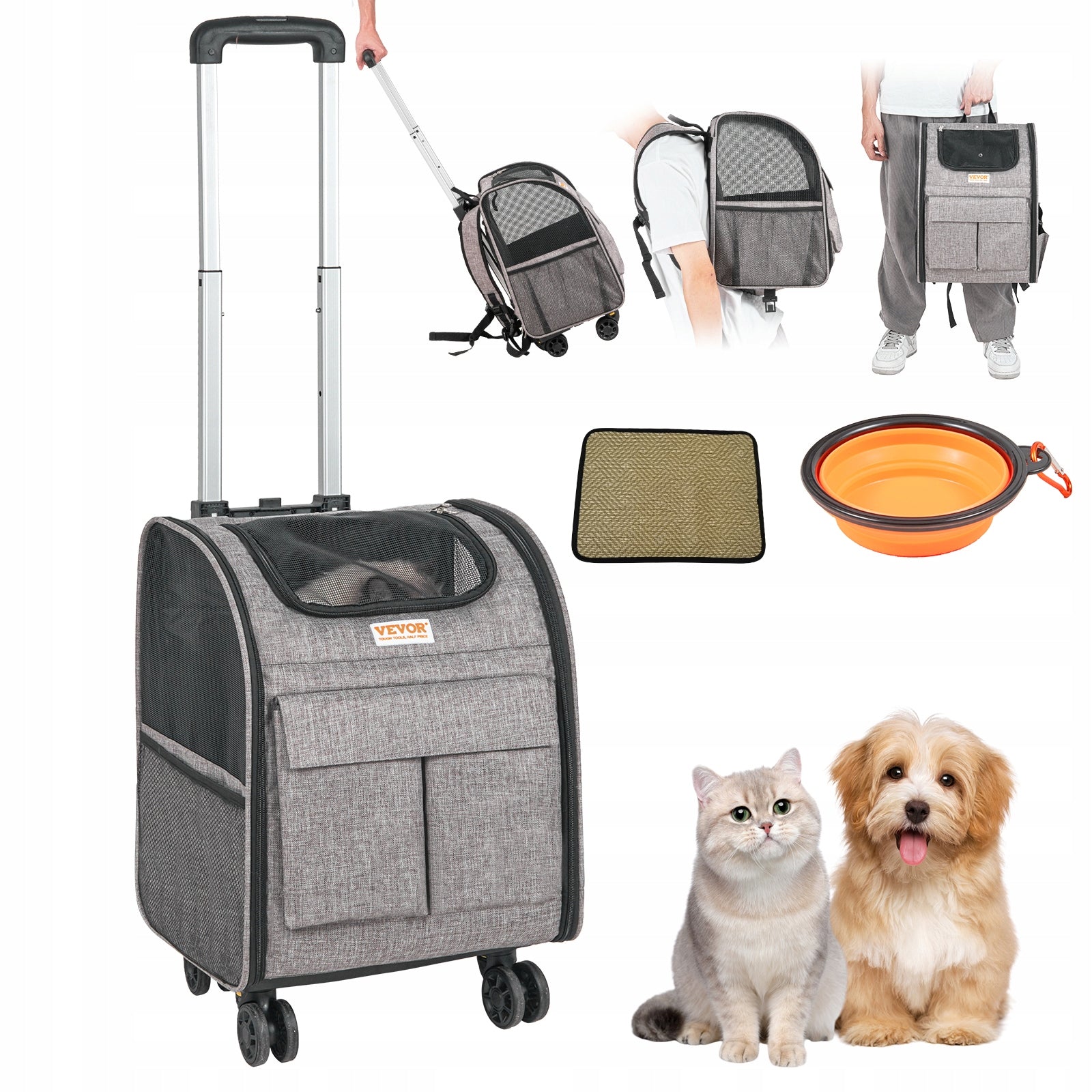 Dog stroller VEVOR, folding dog backpack, max. lifting capacity 8kg Kind backpack