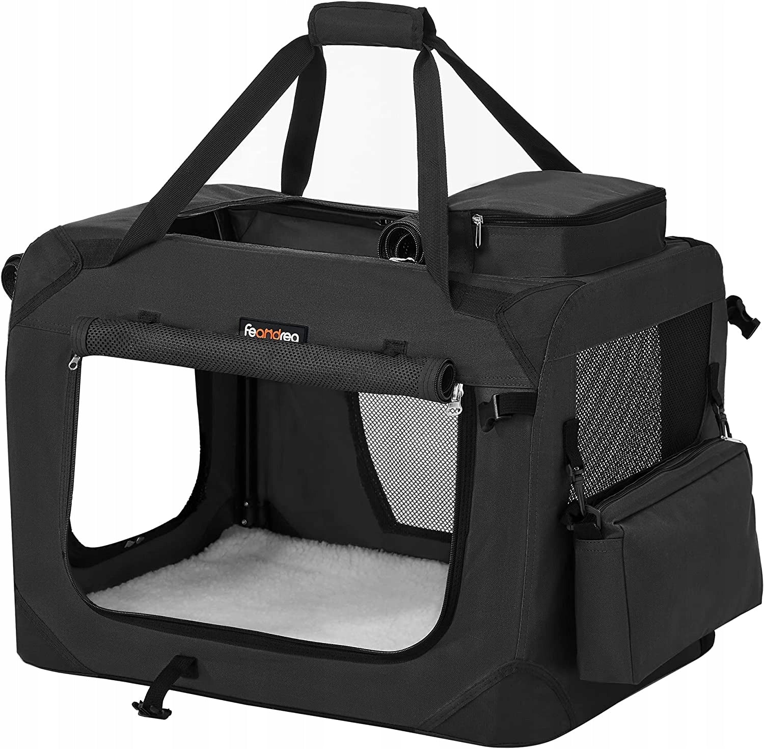 Dog transporter Feandrea black S 50 cm x 35 cm 35 cm Brand Feandrea