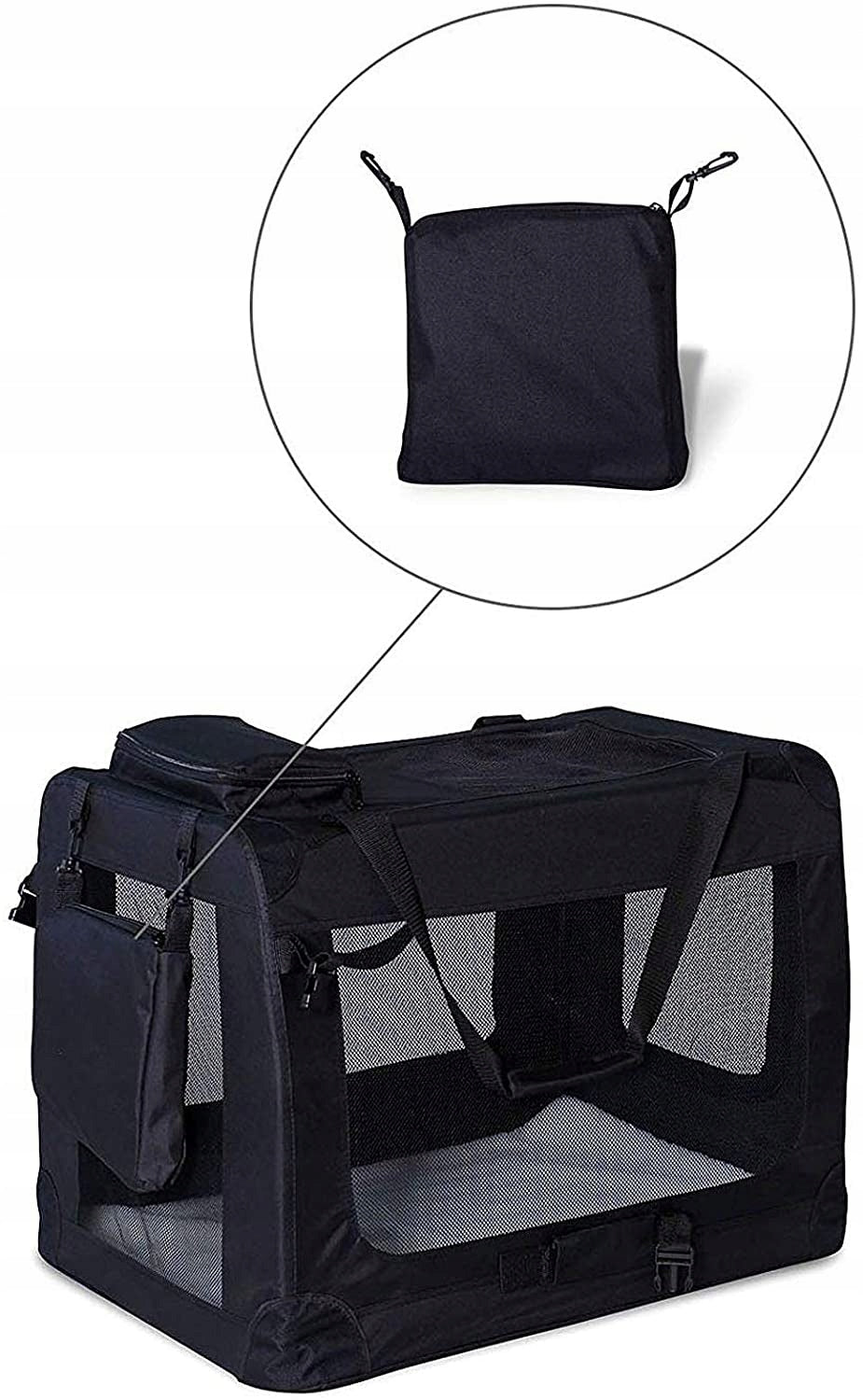 Dog transporter Lionto black 2XL 90X61X65 CM Manufacturer code TB10025