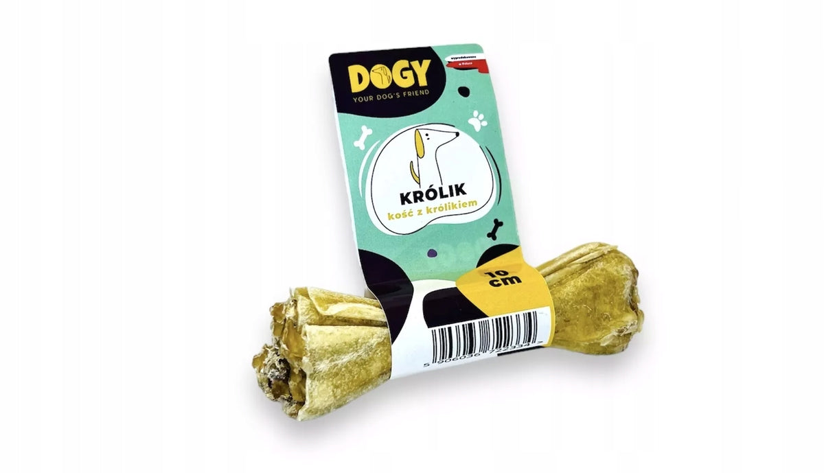 Dog treat Dogy bone with rabbit 10 cm
