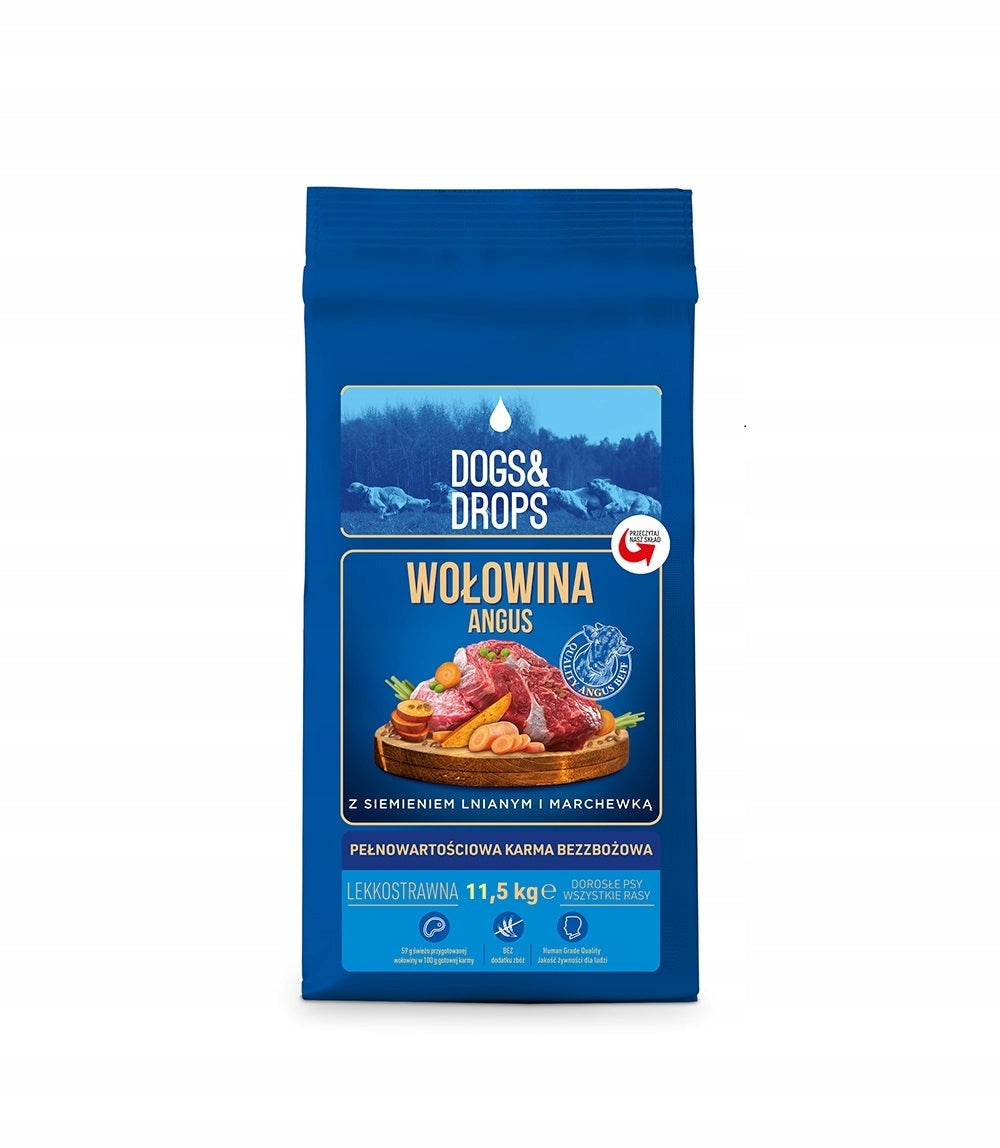 Dogs&Drops beef dry food 2,5 kg