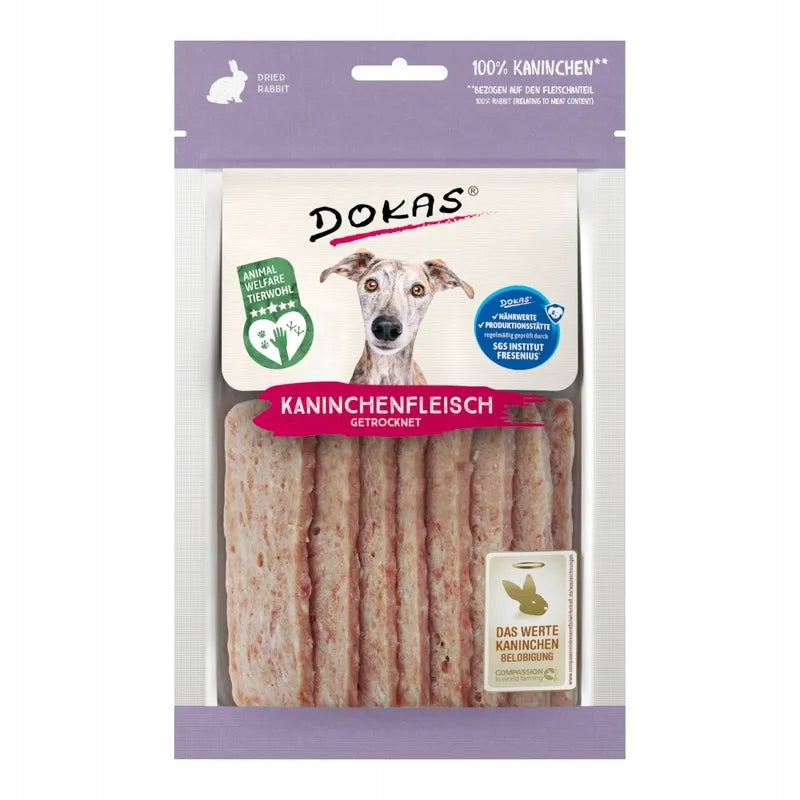 Dokas Chewing Strips Dried Rabbit Meat 70 g Dog Treat