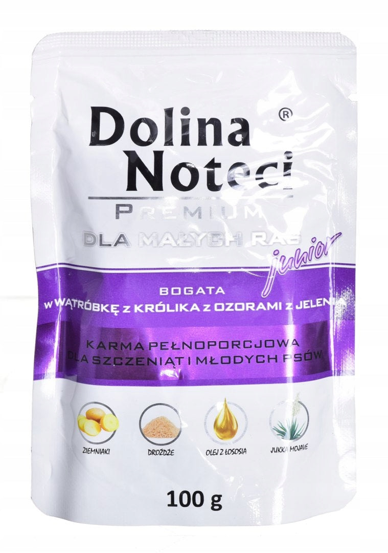 Dolina Noteci Premium Junior Wet Dog Food Rabbit Liver 100 g Manufacturer code 5902921301004