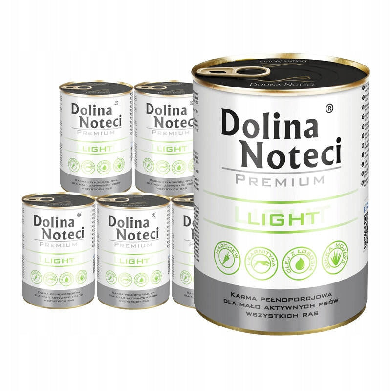 Dolina Noteci Premium Light Wet Food for Overweight Dogs Set 12x400g