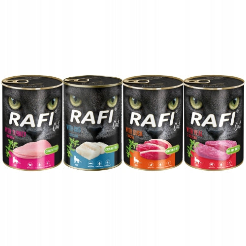 Dolina Noteci Rafi Cat Mix of flavors 24x400g For Cat Packaging status original