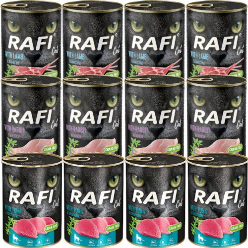 Dolina Noteci Rafi Cat mix STERILE - 3 flavors for cat 12x400g