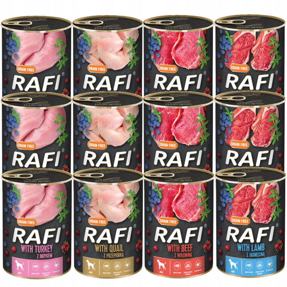 Dolina Noteci Rafi mix of 4 flavours 12x400g