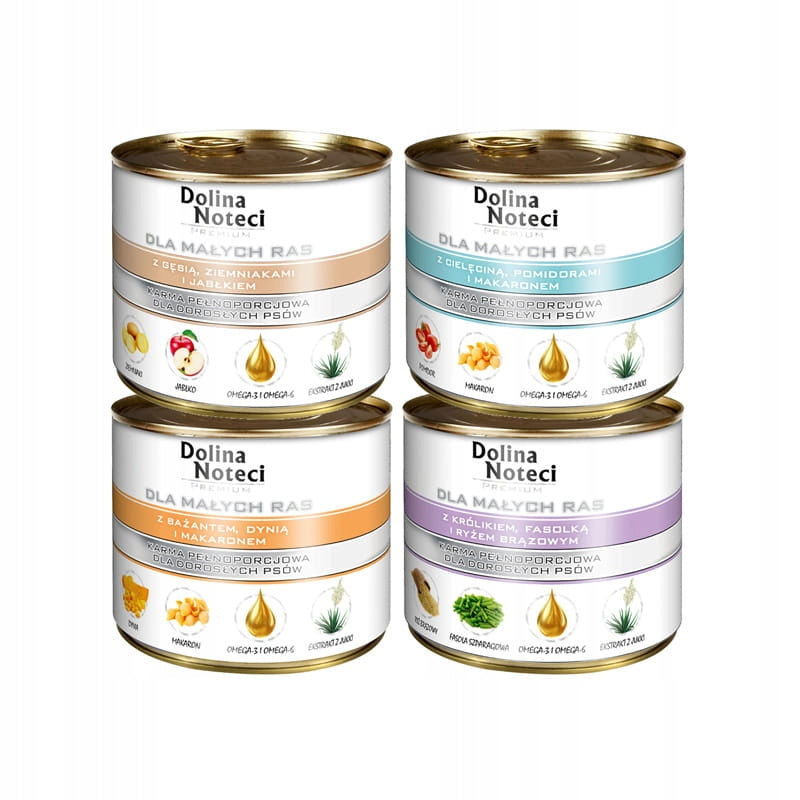 Dolina Noteci Small Breeds Adult MIX FLAVORS 12x185g