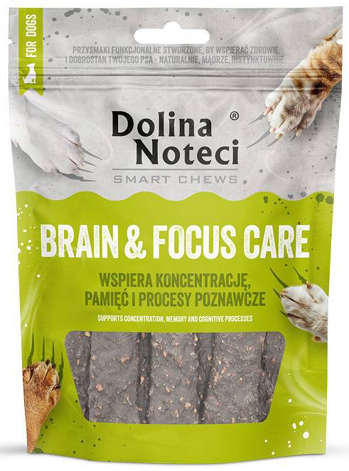 Dolina Noteci Smart Chews Treats Brain&Focus Care for Dogs 100 g