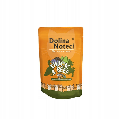 Dolina Noteci SuperFood Wet Cat Food Duck and Beef 85 g