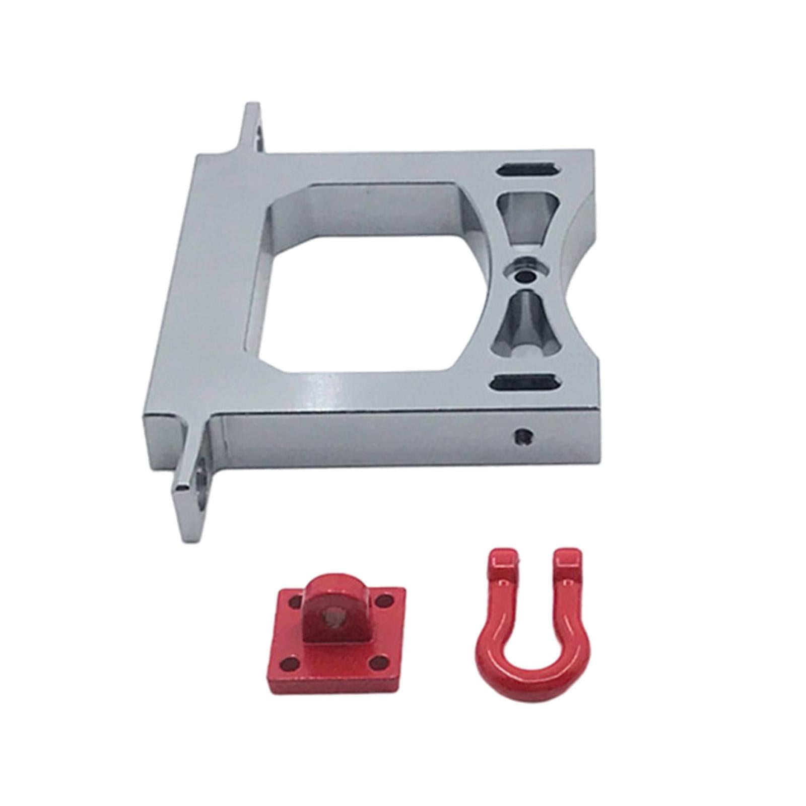Dolity Metal 1:16 RC Car Rear Bumper +Beam +Trailer Hook Kits for WPL C14 Color gray