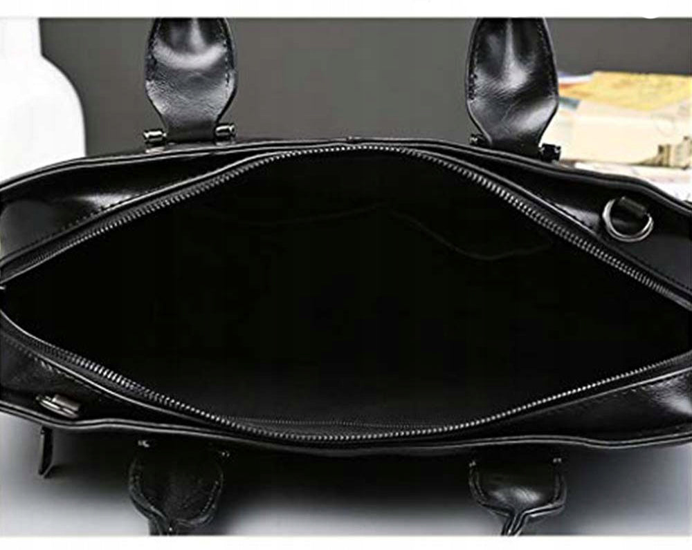 Dollcini, férfi laptoptáska, válltáska, vízálló, PU bőr, fekete Manufacturer code 432501