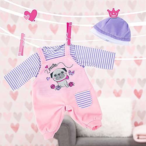Lėlių drabužių Bayer rinkinys lėlėms 40-46 cm, rožinis/violetinis