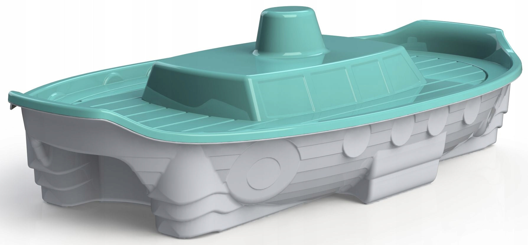 Doloni Sandbox Ship Pool Boat with Lid Green 03355/3 Brand Doloni