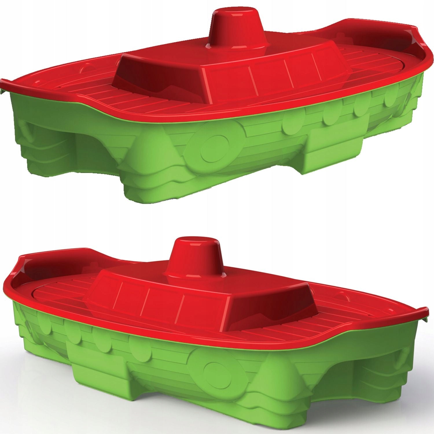 Doloni Sandbox Ship Pool Boat with Lid Green 03355/3