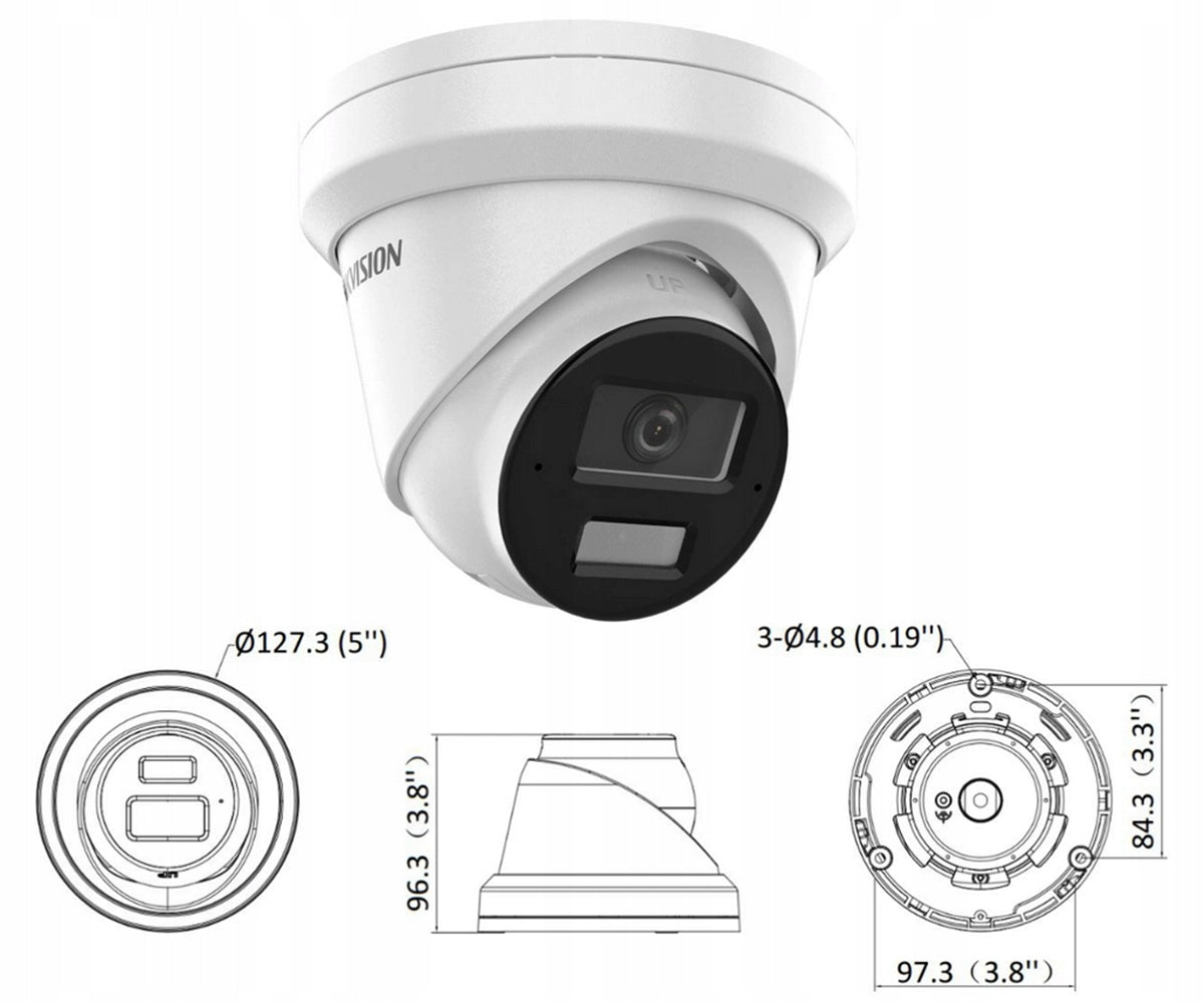 Dome IP Camera Hikvision DS-2CD2383G2-LI2U 8Mpx AcuSense IR+LED Packaging status original