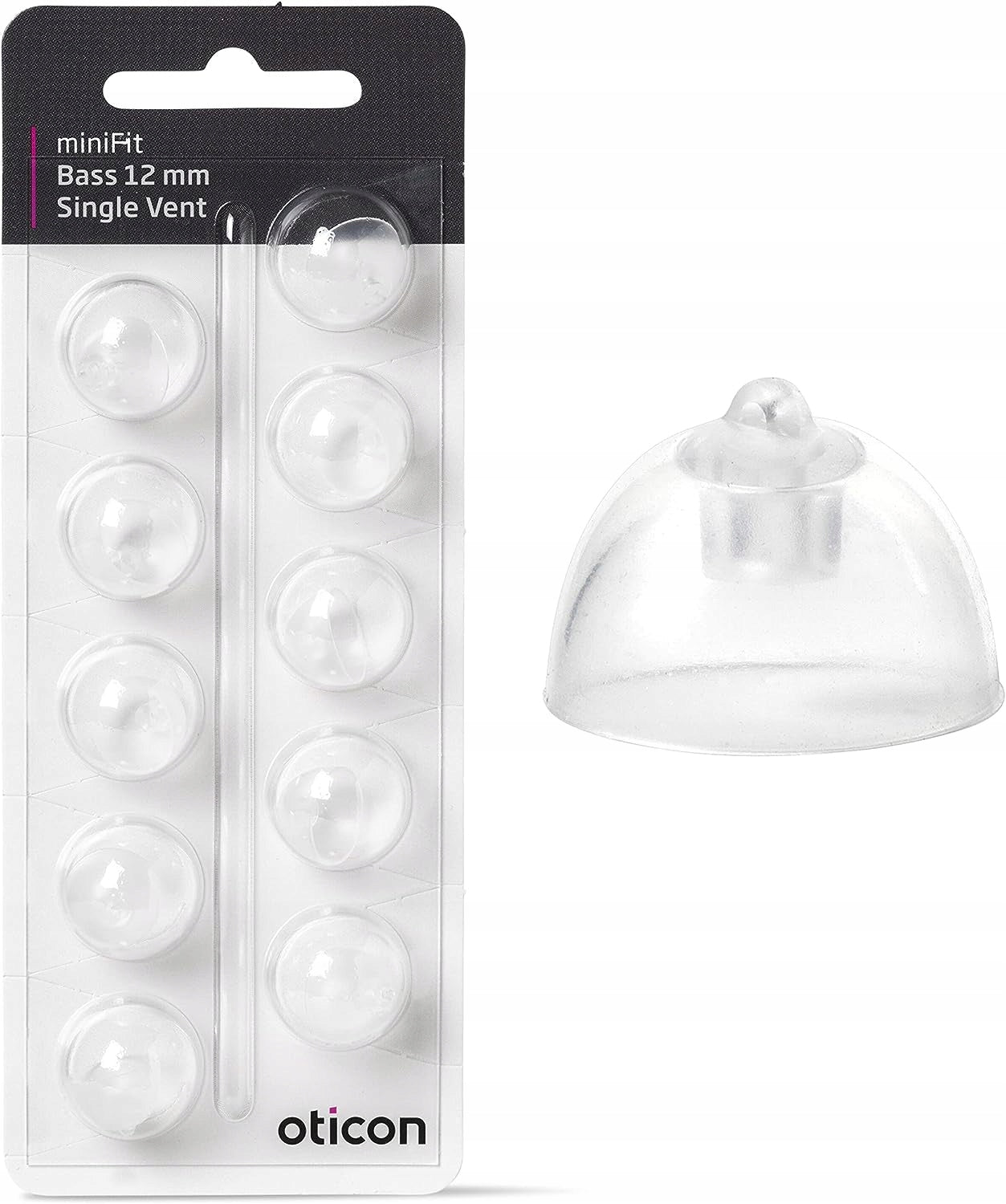 Domes OTICON Bass Single Vent 12 mm
