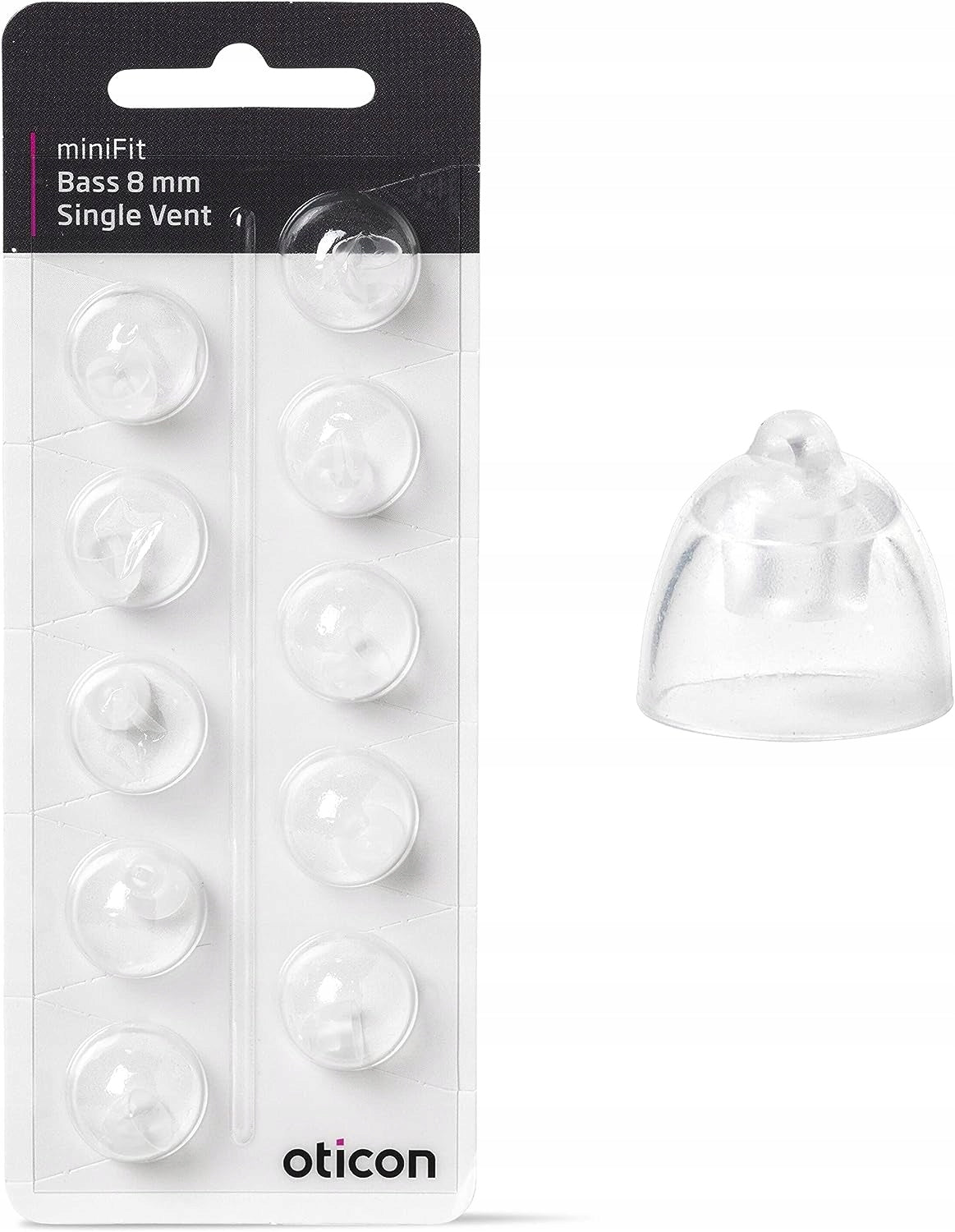 Domes OTICON Bass Single Vent 8 mm