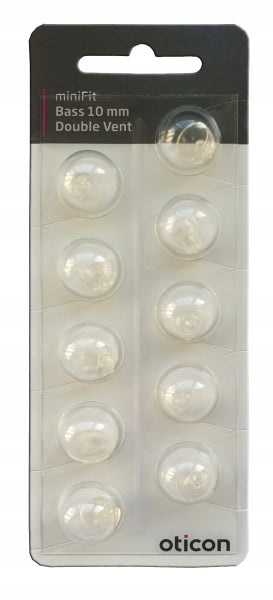 Domes for cameras OTICON,BERNAFON,miniFit Bass 10mm Double Vent 10pcs Packaging status original