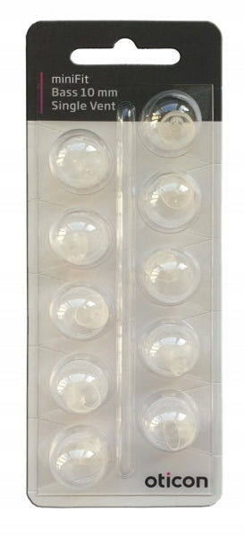 Domes for cameras OTICON,BERNAFON,miniFit Bass 10mm Single Vent 10pcs Packaging status original