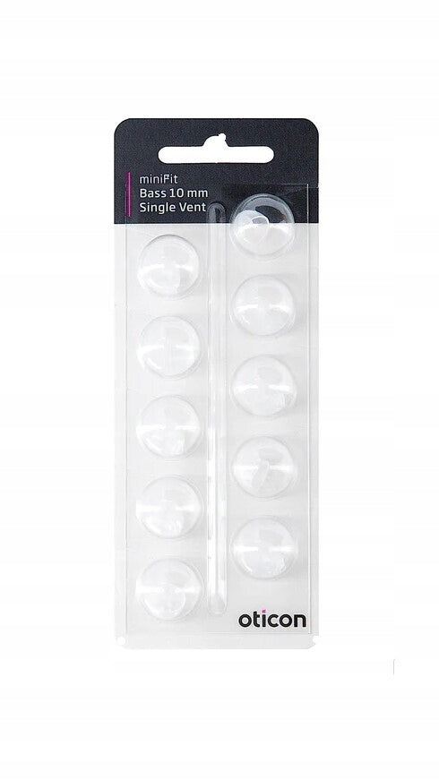 Domes for cameras OTICON,BERNAFON,miniFit Bass 10mm Single Vent 10pcs