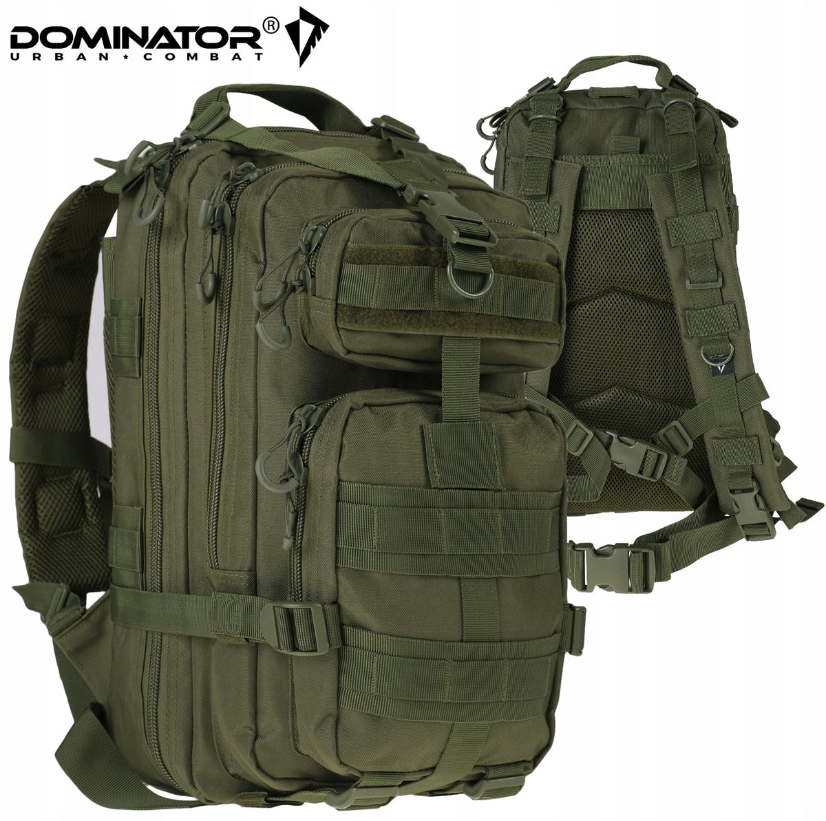 Dominator Shadow Tactical Military Backpack Men's Urban School 25L Olive Brand Dominator UC