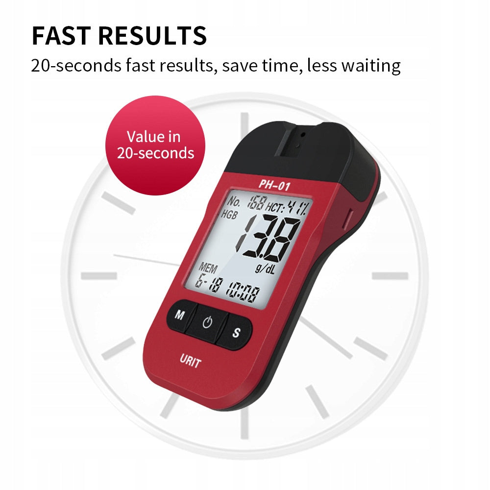 Domowy tester analizy hemoglobiny z 50 papierowymi instrumentami medycznymi Medical device yes