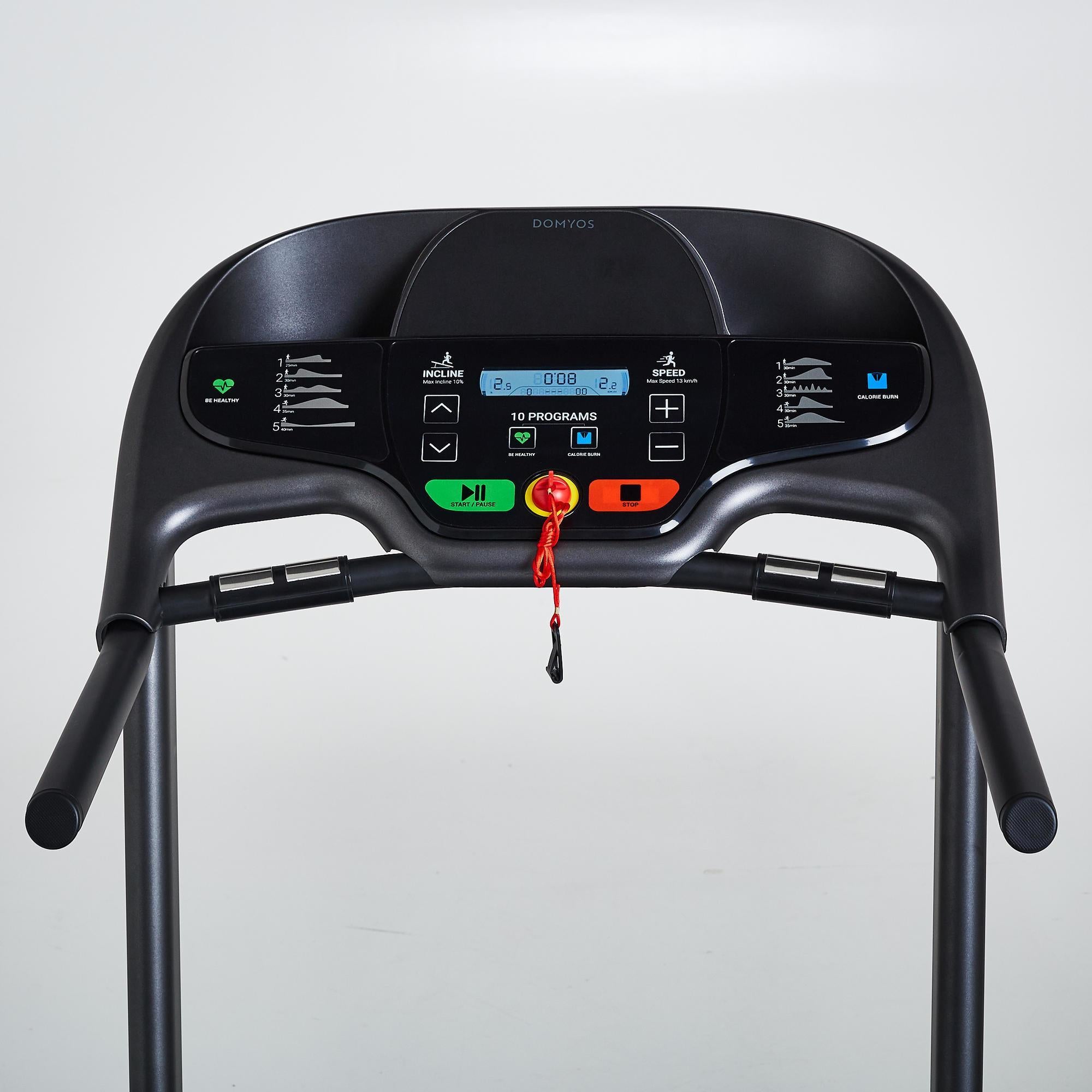 Domyos T520B Comfort Running Treadmill Measurements distance speed