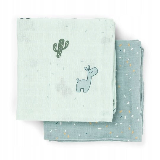 Done by Deer Cotton Diapers 65x65cm 2pcs Lalee Blue Kind muslin