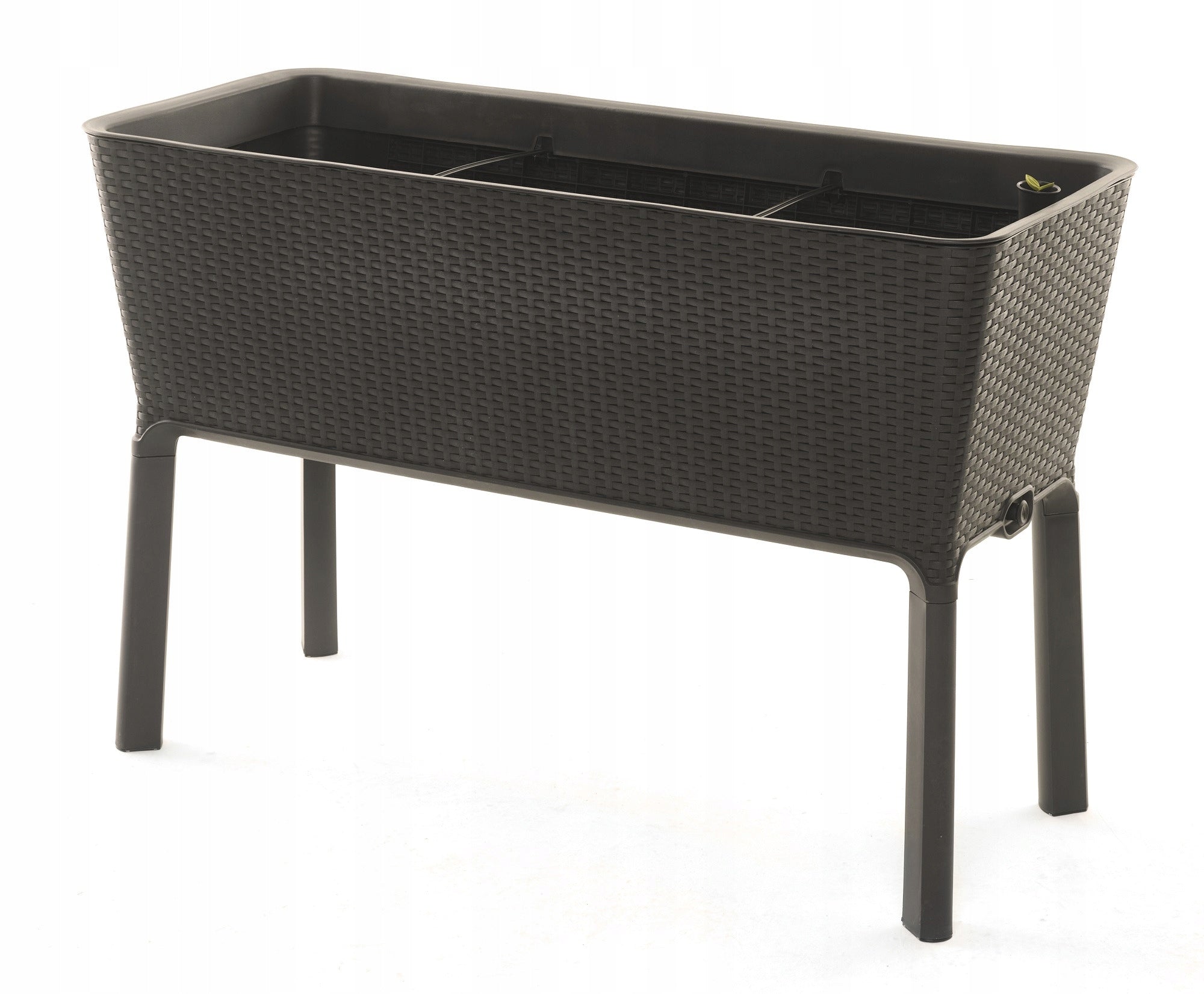 Blumentopf Full Bloom 120L Round Waves braun 