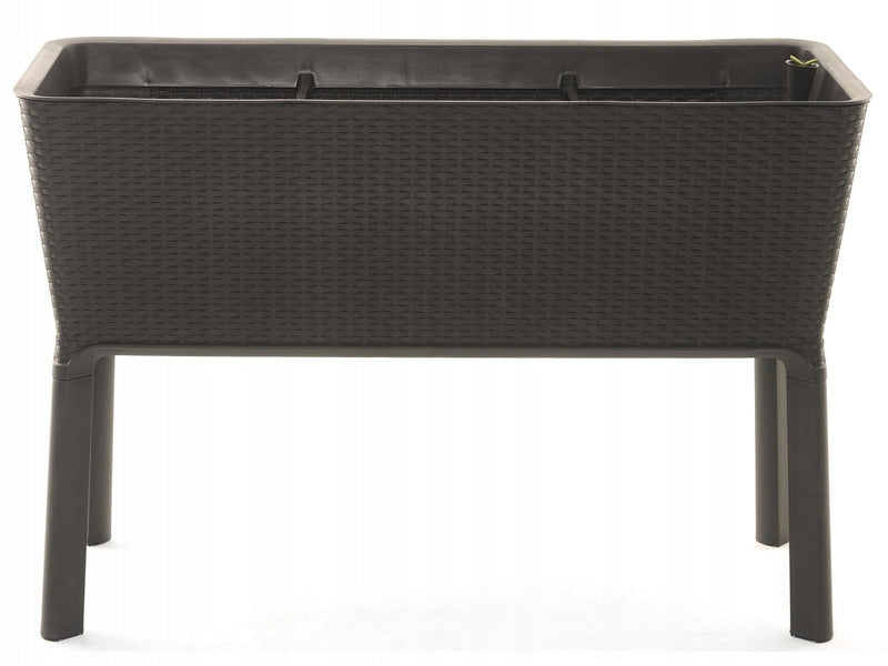 Blumentopf Full Bloom 120L Round Waves braun 
