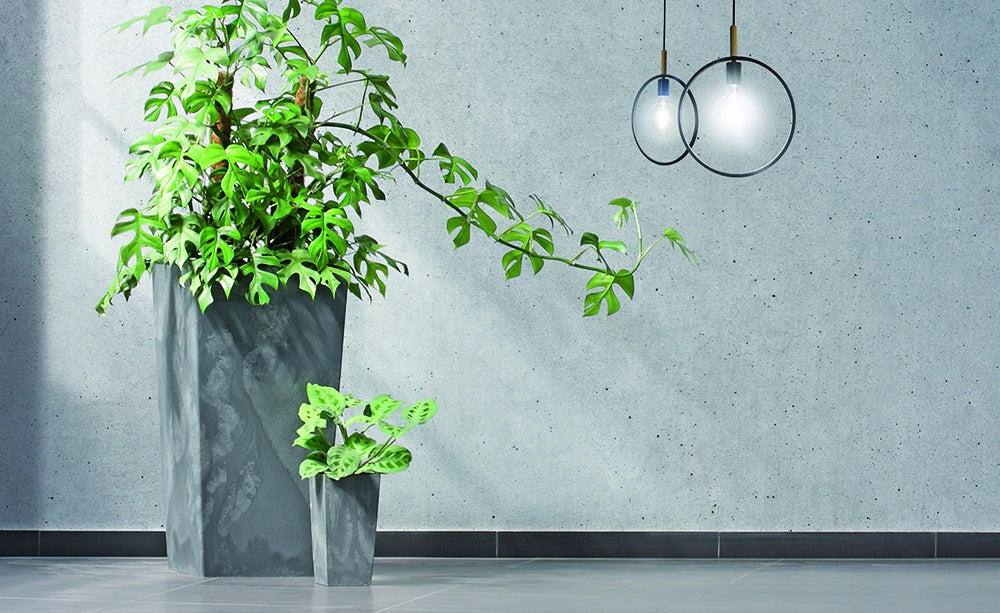 Topf Prosperplast Urbi Square Beton Effect DURS325E-R624, braun 