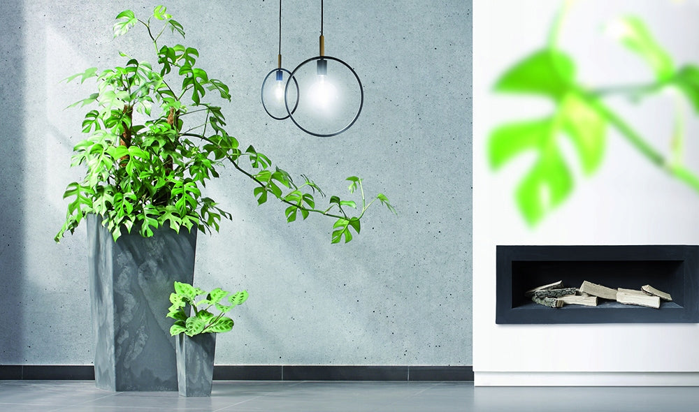 Topf Prosperplast Urbi Square Beton Effect DURS200E-425U, grau 