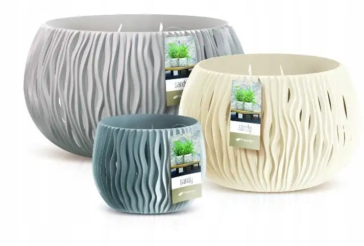 Plastiktopf Cream Bowl Sandy, cremefarben 